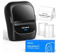 CLABEL 221B Kit Impresora Térmica de Etiquetas para Congelación, Etiquetadora Bluetooth In tiquetas para Frío 50×30mm para Cadena de Frío Congelador y Logística de Frescos
