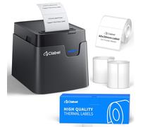 CLABEL 221D Kit Impresora Térmica de Etiquetas para Congelación, Etiquetadora Bluetooth In tiquetas para Frío 40×30mm para Cadena de Frío Congelador y Logística de Frescos