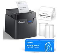 CLABEL 221D Kit Impresora Térmica de Etiquetas para Congelación, Etiquetadora Bluetooth In tiquetas para Frío 50×30mm para Cadena de Frío Congelador y Logística de Frescos