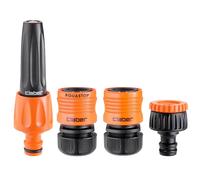 Claber Juego de iniciación 1/2”, Boquilla y Conectores para Manguera de jardín 12,5 mm