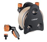 Claber Mini-set Balcony, Portamanguera equipado instalable en pared con manguera