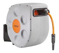 Claber Rotoroll Evolution 30 m, Soporte portamanguera automático para montaje mural provisto de Slow Rewind
