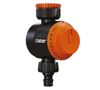 Claber Temporizador de riego mecánico para grifo - Programador manual 5-120 min, sin pilas, con cierre automático, filtro lavable y conexión Quick-Click