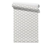 Claccis Papel Autoadhesivo Arpillera Friso Laminado de PVC Revestimiento Pared Arte Geométrico Simple And Fresh Sencillo Y Fresco Papel Pintado Para Armarios Cocina 45x300cm