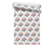 Claccis Papel de Pared Con Pegamento Revestimiento PVC Para Baño Sushi Japanese Style, Simple And Elegant Estilo Japonés, Sencillo Elegante. 45x500cm