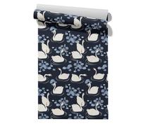 Claccis Papel de Pared Sala Tapiz 3D Autoadhesivo Paisajes Cisne Retro And Elegant Y Elegante Papel Pintado Autoadhesivo, Impermeable Desmontable Para Armarios Cocina 45x200cm