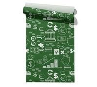 Claccis Papel Pintado Salon Que No Sea Adhesivo Simple And Casual Sencillo Y Papel Impermeable Para Encimeras, Armarios Cajones 45x300cm
