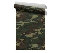 Claccis Papel Vinílico Tapiz de Pared 3D Autoadhesivo Paisajes Camuflaje Modern Individuality Individualidad Moderna Papel Pintado PVC Para Renovación Armarios Cocina 45x500cm