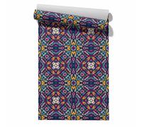 Claccis Revestimiento de Suelo PVC Papel Autoadhesivo Para Paredes Impermeable Arte Geométrico European Retro Elegance Elegancia Europea Papel Encimeras, Armarios Y Cajones 45x500cm