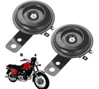 Clacson Auto,Clacson Universale 12V, 12 V, Clacson Moto,Clacson Moto Forte Potente,Tromba Auto,Tromba Potente Clacson per Moto,Scooter,Veicolo,ATV,Quad,Moped,Nero