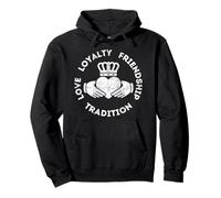 Claddagh, Anillo Irlandés, Irlanda, Amistad, Amor, Lealtad, Reino Unido Sudadera con Capucha