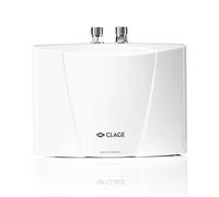 CLAGE Calentador de agua hidráulico pequeño MBH4 para lavado de manos, 4,4 kW, conexión fija de 230 V, sin enchufe, resistente a la presión y sin presión, certificado VDE-GS, 1500-16004
