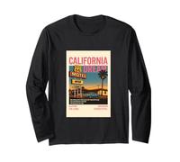 Claifornia Classic Car at Motel Illustration Graphic Designs Manga Larga
