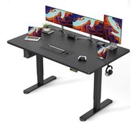 Claiks Escritorio eléctrico Regulable en Altura Mesa de pie con gestión de Cables y función de Memoria, Motor silencioso para Oficina en casa, diseño ergonómico