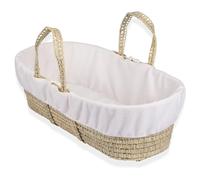 Clair de lune Fleece Liner/compresa para Moses/cesta de mimbre, color blanco