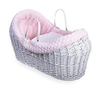 Clair de Lune Marshmallow White Wrapover Noah Pod - Cesta de moisés para bebé, Color Rosa