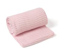 Clair de Lune Pram & Travel Manta celular algodón suave Extra (rosa)