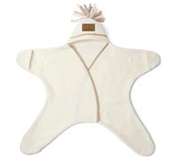 Clair de Lune Star - Manta de Forro Polar para bebé (6-12 Meses), Color Crema