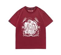 Clair Obscur Expedition 33 Oversized Gaming T-Shirt | Vintage RPG Graphic tee for Men-Red||x_s