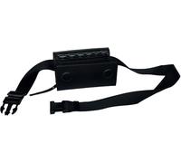 CLAIRE-FONCET - Maletín de banana para servidor de piel vacuno, con monedero dispensador de 6 monedas de euros, cierre con imanes, ideal camarera, bar, restaurante, cervecería, Negro , 18 cm X 10 cm