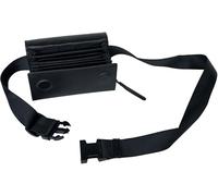 CLAIRE-FONCET - Maletín de plátano de piel vacuno, sin moneda, cierre con imanes, ideal para el personal CHR (café/hotel/restaurante), Negro