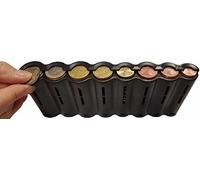 CLAIRE-FONCET Monedero con dispensador de Monedas de 8 Piezas de Euro, Monedero Cintura, Ideal para Camarero, Camarera, Taxis, Autobúses, vendedores en Parque de Atracciones, de Producción Europea EU