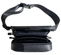 CLAIRE-FONCET Riñonera, Cartera para Camarero en Cuero Genuino Cierre con Cremallera YKK, se Vende sin dispensador de Monedas, Ideal para Camarero, Camarera, Bar, Pubs, Cerveceria, Restaurantes