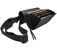 CLAIRE-FONCET Riñonera de Camarero en Piel de Vacuno, Monedero de Camarero, Cartera, Billetero Incluido Dispensador, Clasificador para Las 5 Monedas Transparente y Graduado, Cierre Magnético