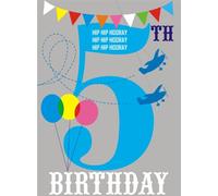 Claire Giles Hatful of Happy Age 5 Birthday Card - Blue