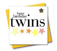 Claire Giles Hearts and Stars Happy Birthday Twins Card