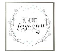 Claire Giles Quill Sorry for the Loss of your Pet - Tarjeta de felicitación de condolencias