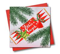 Claire Giles WXTA062 - Tarjeta de felicitación con texto en inglés "To both of you, merry Christmas, Present - Tassel"