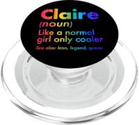 Claire Like A Normal Girl Only Cooler Queen Nombre PopSockets PopGrip para MagSafe