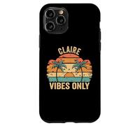 Claire Vibes Only Cute Retro Girls Claire Name Carcasa para iPhone 11 Pro