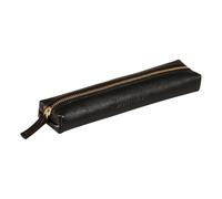 Clairefontaine, 102511C, Mini estuche para lápices, Flying Spirit, 19x4x2,5 cm, Piel lisa, Negro