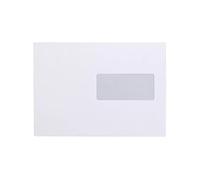 Clairefontaine 103425C - Caja de 500 sobres C5 blancos - 162 x 229 mm - Autoadhesivos - 90 g/m² - Ventana de PET 45 x 100 (posición 62/20)