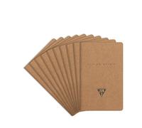 Clairefontaine 103586C Flying Spirit - Cuaderno de papel kraft (lomo cosido, 7,5 x 12 cm, forrado, 24 hojas, 90 g, 10 unidades), varios diseños