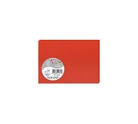 Clairefontaine 11371C - Un paquet de 25 cartes Pollen 11x15,5 cm 210g, Rouge corail