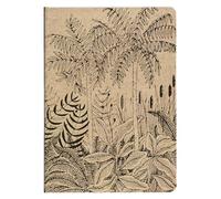 Clairefontaine 116037C - Cuaderno cosido con diseño de naturaleza sobre manta kraft, A5, 14,8 x 21 cm, 64 páginas, líneas de papel, color marfil 90 g, colección Le Cerisier Blanc - 3 imágenes