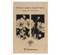 Clairefontaine 116047C - Juego de 2 marcadores magnéticos para decoración natural sobre kraft, 7,5 x 4 cm, colección Le Cerisier Blanc - 2 imágenes surtidas