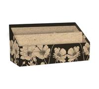 Clairefontaine 116053C - Portacartas de cartón 25 x 10 x 14 cm, diseño de la naturaleza, acabado kraft, organizador de oficina, colección Le Cerisier Blanc