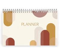 Clairefontaine 116069C Terracotta, Bloc planner encuadernación integral encabezado, 22 x 14 cm, 53 hojas impresas