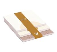 Clairefontaine 116070C - Bloc de notas (3 niveles, 10 x 14 x 0,8 cm, 90 hojas, 30 por formato)