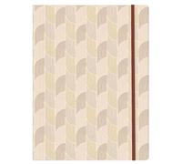 Clairefontaine 116073C - Camisa elástica con 3 solapas A4 en colores cálidos y formas geométricas - Colección Terracotta