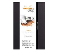 Clairefontaine 116101C - Un bloc encolado rodiado marker Pad de 50 hojas extraíbles de papel de dibujo liso, color blanco, 21 x 29 cm, 7 cm, 100 g