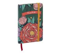 Clairefontaine 116216C - Frida Kahlo, Carnet rembordé rigide A6 10,5x14,8 cm, 160 pages, uni, marque page, fermeture élastique, ass.