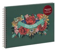 Clairefontaine 116219C - Frida Kahlo, Carnet d'artiste reliure intégrale 32 x 24 cm, 40 feuilles de papier dessin blanc multitechniques 180g