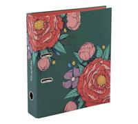 Clairefontaine Frida Kahlo 116223C - Archivador de palanca de cartón, diseño floral, colección Frida Kahlo - Espalda de 7 cm - A4 maxi - Papel acabado satinado - Home Office - Colección Frida Kahlo
