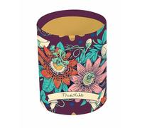 Clairefontaine 116225C Frida Kahlo - Bote para lápices, bolígrafos, pinceles multifuncionales, redondos, de cartón, diseño floral, diámetro de 9 x 11 cm, diseño de flores