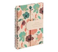 Clairefontaine 116256C - Gaïa beige, Calendrier anniversaire perpétuel 23x17 cm, 50 pages imprimées, fermeture aimantée pour affichage sur la table.